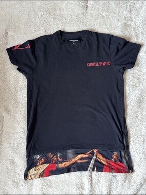 Criminal Damage T-Shirt Black Size M